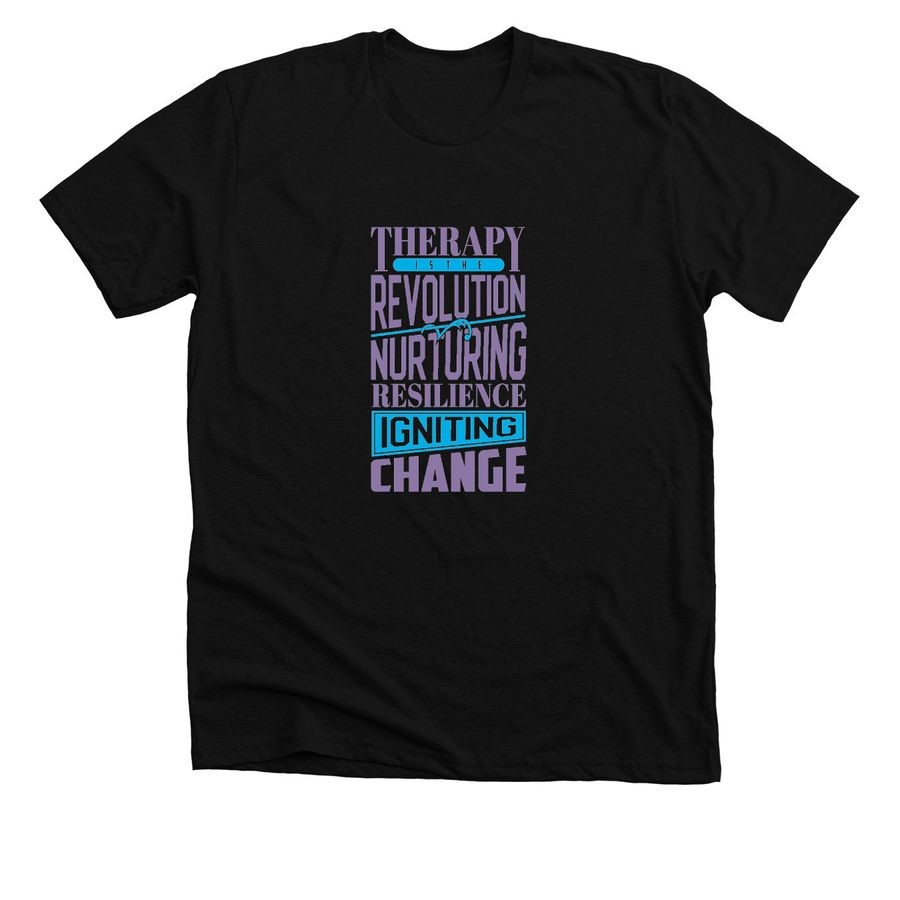 
Therapy is the revolution, a Black Premium Unisex Tee
Therapy is the revolution, a Black Premium Unisex Tee (back-view)
Therapy is the revolution